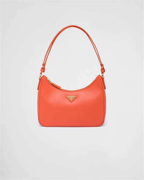 orange prada clutch|Prada clutch.